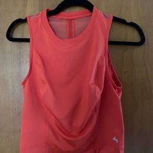 Joy lab work out top size small /coral orange